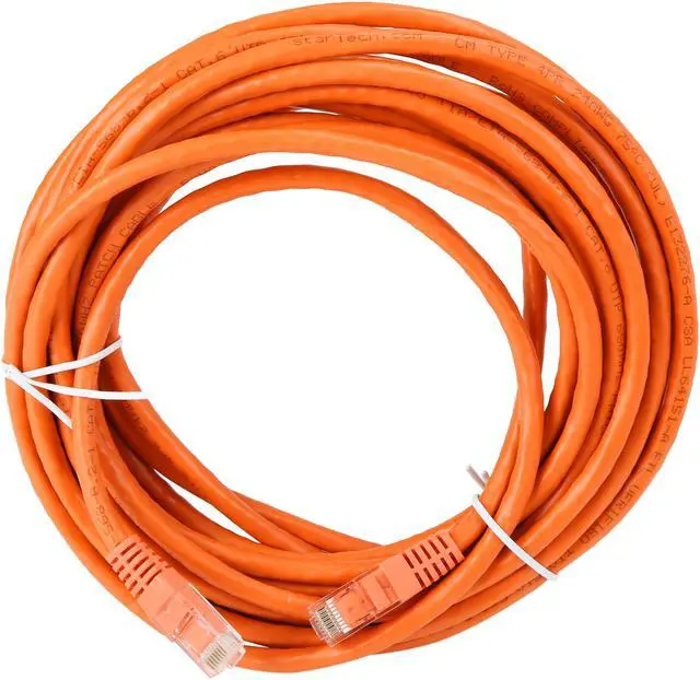 Alt view image 2 of 3 - StarTech.com C6PATCH20OR 20 ft. Cat 6 Orange Molded UTP Gigabit Patch Cable