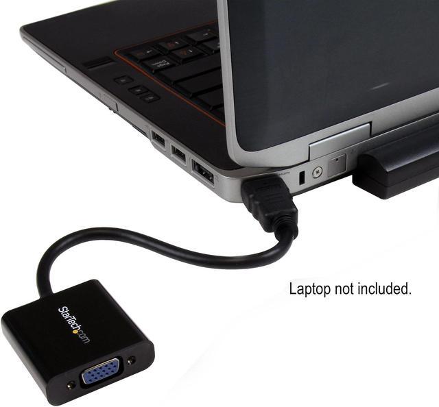 Alt view image 4 of 5 - StarTech.com HD2VGAE2 HDMI to VGA Adapter - 1080p - 1920 x 1080 - Black - HDMI Converter - VGA to HDMI Monitor Adapter - 1 pack