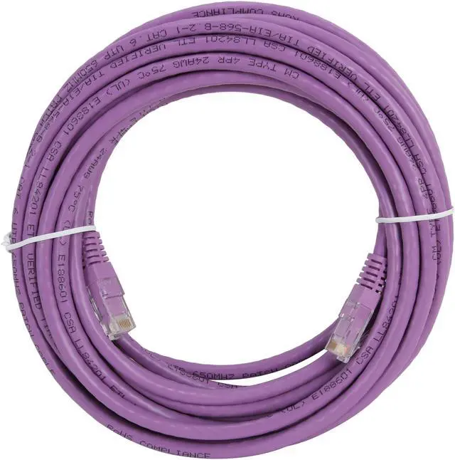 Alt view image 2 of 3 - StarTech.com C6PATCH20PL 20 ft. Cat 6 Purple Molded RJ45 UTP Gigabit Cat6 Patch Cable