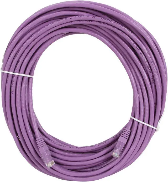 Alt view image 2 of 3 - StarTech.com C6PATCH20PL 50 ft. Cat 6 Purple Molded RJ45 UTP Gigabit Cat6 Patch Cable