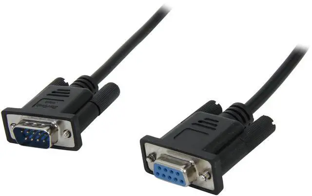 Main image of StarTech.com 1m Black DB9 RS232 Serial Null Modem Cable F/M