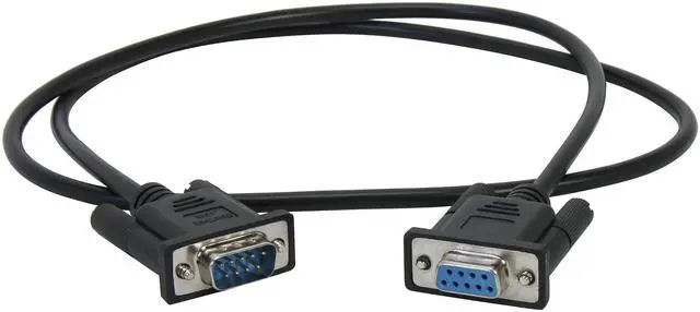 Alt view image 2 of 3 - StarTech.com 1m Black DB9 RS232 Serial Null Modem Cable F/M