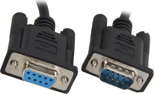 Main image of StarTech SCNM9FM2MBK 2m Black DB9 RS232 Serial Null Modem Cable F/M