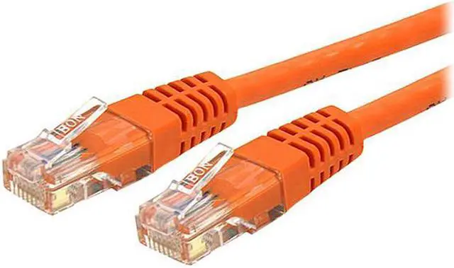 Main image of StarTech.com C6PATCH100OR 100 ft. Cat 6 Orange Molded RJ45 UTP Gigabit Cat6 Patch Cable