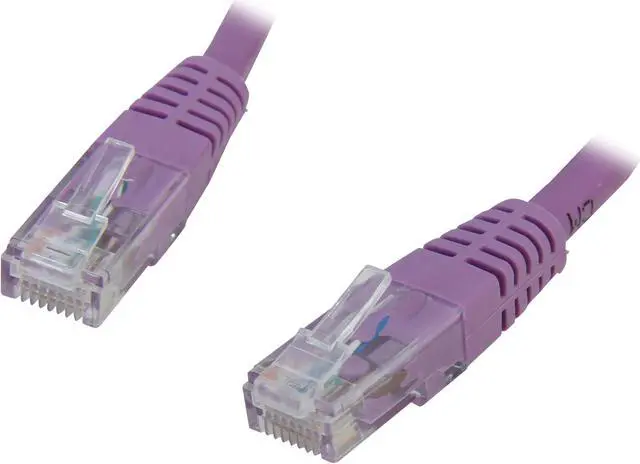 Main image of StarTech.com C6PATCH6PL 6 ft. Cat 6 Purple Molded RJ45 UTP Gigabit Cat6 Patch Cable