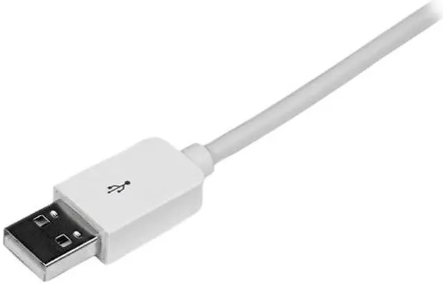 Alt view image 3 of 4 - StarTech.com USBLT2MW 2m (6ft) Long White Apple® 8-pin Lightning Connector to USB Cable for iPhone / iPod / iPad - Charge and Sync Cable