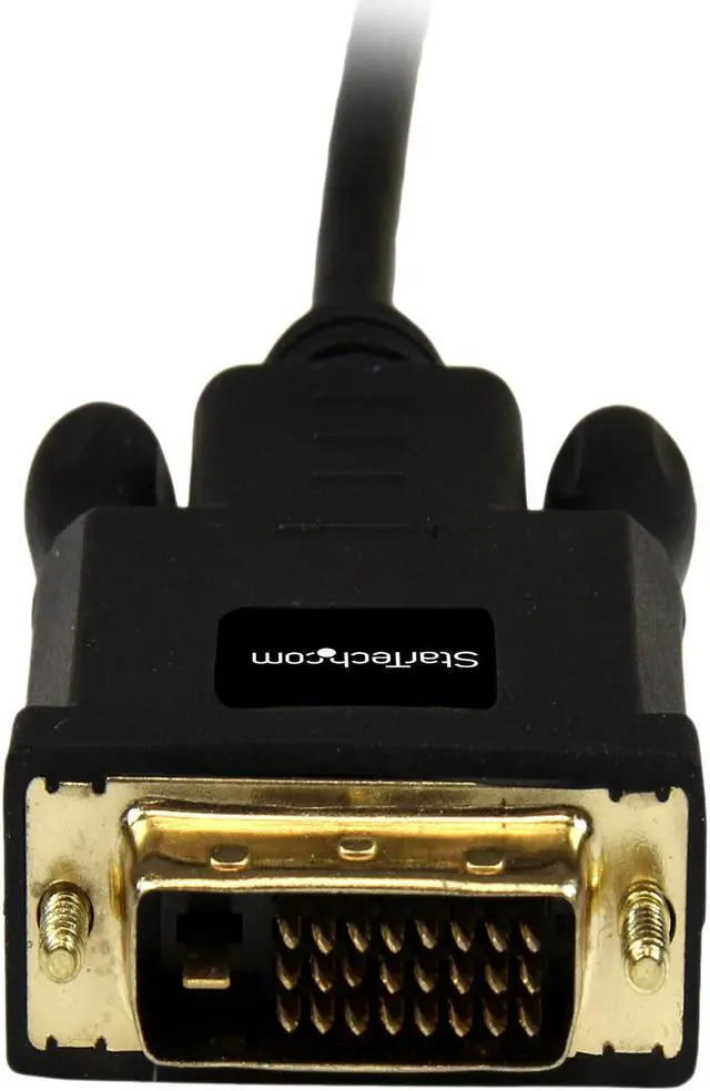 Alt view image 3 of 5 - StarTech.com MDP2DVIMM3B 3 ft Mini DisplayPort to DVI Adapter Cable - Mini DP to DVI Video Converter - MDP to DVI Cable for Mac / PC 1920x1200 - 1 pack