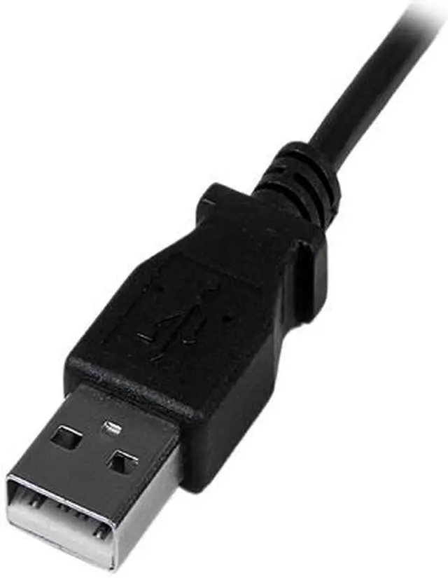Alt view image 3 of 6 - StarTech USBAMB2MD 2m Mini USB A to Down Angle Mini B Cable - Black