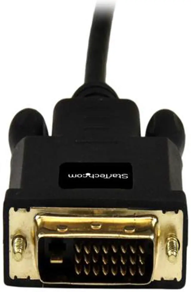 Alt view image 3 of 6 - StarTech.com Model MDP2DVIMM10B Mini DisplayPort to DVI Adapter Converter Cable Male to Male
