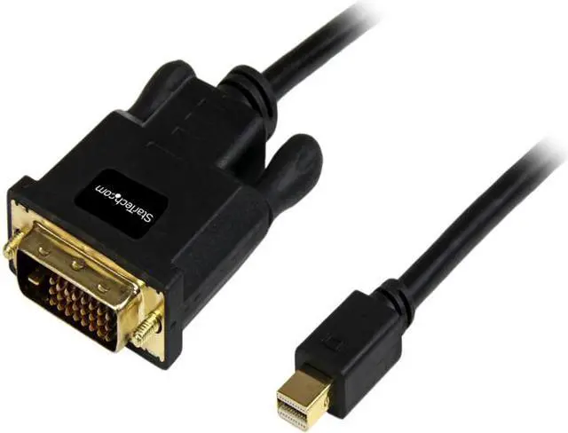Main image of StarTech.com Model MDP2DVIMM10B Mini DisplayPort to DVI Adapter Converter Cable Male to Male