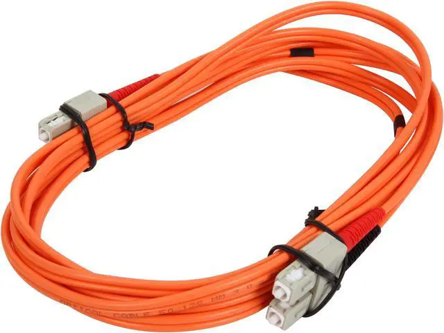 Alt view image 2 of 3 - StarTech.com 50FIBPSCSC3 9.8 ft. OFNP Plenum Multimode 50/125 Duplex Fiber Patch Cable SC - SC Male to Male