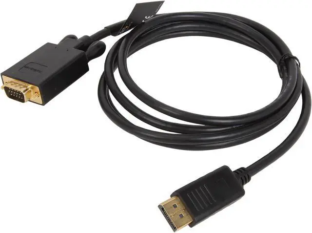 Alt view image 2 of 3 - StarTech.com DP2VGAMM6B 6 ft DisplayPort to VGA Adapter Cable - DP to VGA Video Converter - Active DisplayPort to VGA Cable for PC 1920x1200 - Black