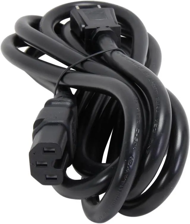 Alt view image 2 of 3 - StarTech.com Model PXT515C158 8 ft. Black Heavy Duty 14 AWG Computer Power Cord - NEMA5-15P to C15 Male to Male