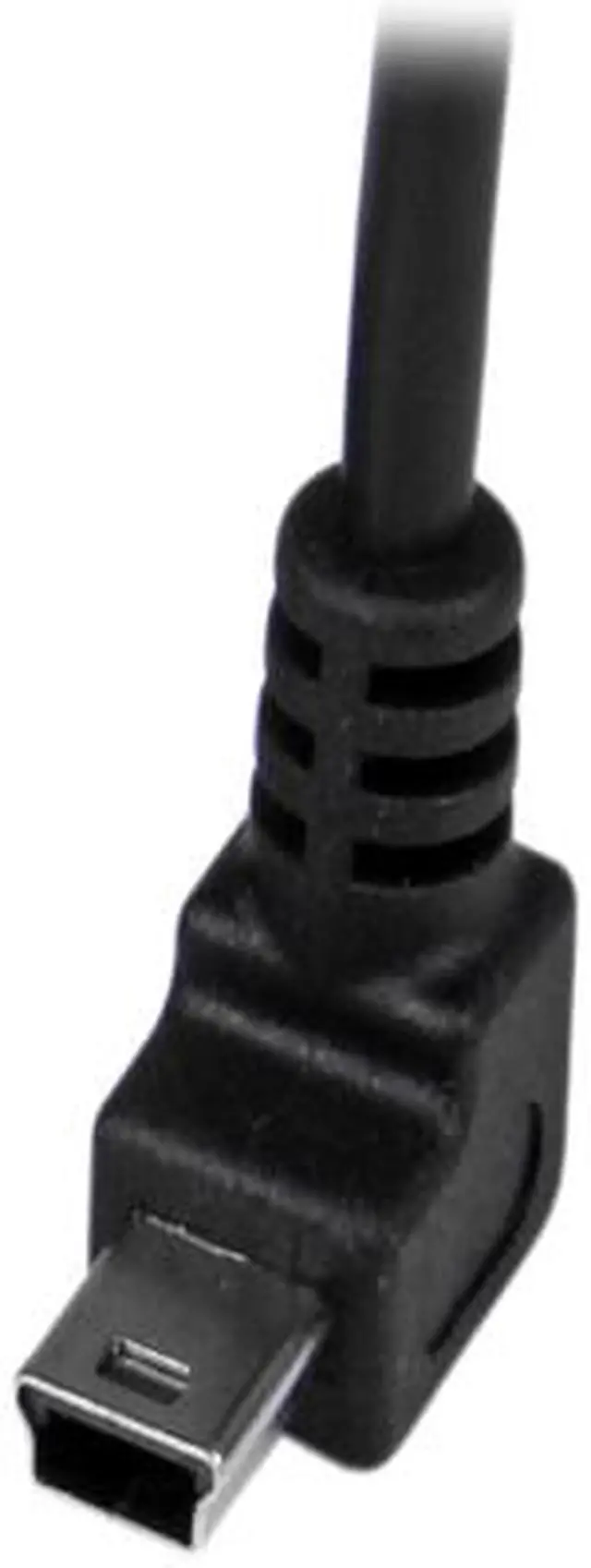 Alt view image 4 of 6 - StarTech USBAMB1MU 1m Mini USB Cable Cord - A to Up Angle Mini B - Black