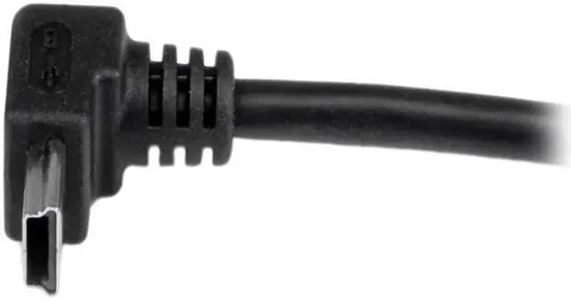 Alt view image 5 of 6 - StarTech USBAMB1MU 1m Mini USB Cable Cord - A to Up Angle Mini B - Black