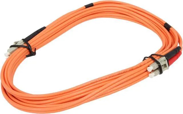 Alt view image 2 of 3 - StarTech.com 50FIBPLCLC3 9.8 ft [3 m] OFNP Plenum Multimode 50/125 Duplex Fiber Patch Cable LC - LC Male to Male