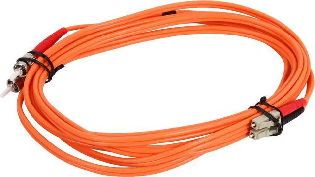 Alt view image 2 of 3 - StarTech.com 50FIBPLCST3 9.8 ft [3 m] OFNP Plenum Multimode 50/125 Duplex Fiber Patch Cable LC - ST Male to Male