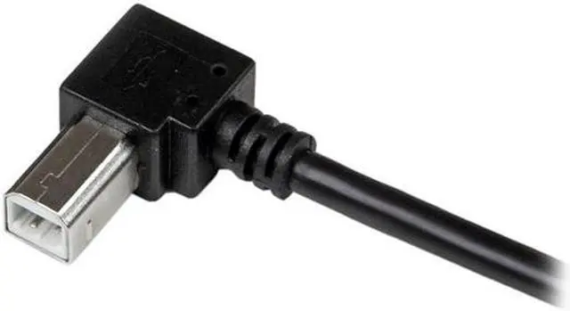 Alt view image 4 of 5 - Startech USBAB3MR 3m USB 2.0 A to Right Angle B Cable - M/M