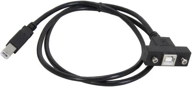 Alt view image 2 of 3 - StarTech.com USBPNLBFBM3 Black Panel Mount USB Cable B to B
