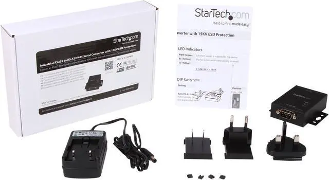Alt view image 6 of 6 - StarTech.com IC232485S Industrial RS232 to RS422/485 Serial Port Converter with 15KV ESD Protection