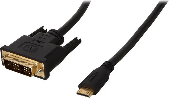 Main image of StarTech.com HDCDVIMM2M 6.5 ft. Black Mini HDMI (19 pin) to DVI-D (19 pin) Cable Male to Male