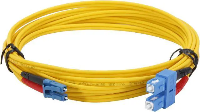 Alt view image 2 of 3 - StarTech.com SMFIBLCSC4 13.12 ft. (4m) Single Mode Duplex Fiber Patch Cable LC-SC Male to Male