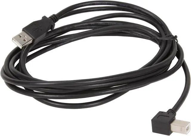 Alt view image 2 of 3 - StarTech.com USBAB3ML Black USB 2.0 A to Left Angle B Cable - M/M