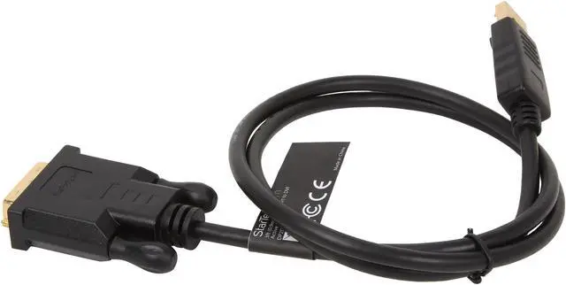Alt view image 2 of 3 - StarTech.com DP2DVIMM3BS 3 foot DisplayPort to DVI Active Adapter Converter Cable - 3 ft (0.9m) Active DP to DVI M/M Cable for PC - 1920x1200 - Black