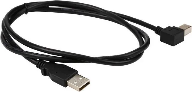 Alt view image 2 of 3 - StarTech.com USBAB1ML Black USB 2.0 A to Left Angle B Cable