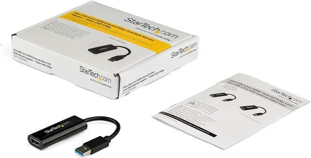 Alt view image 8 of 8 - StarTech.com USB32HDES Slim USB 3.0 to HDMI External Video Card Multi Monitor Adapter - USB Graphics Card - Portable USB Video Card - 1920x1200