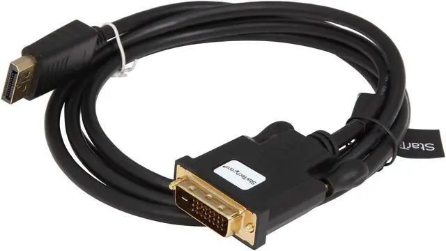 Alt view image 2 of 3 - StarTech.com DP2DVIMM6BS 6 ft DisplayPort to DVI Active Adapter Converter Cable - 6ft (1.8m) Active DP to DVI M/M Cable for PC - 1920x1200 - Black