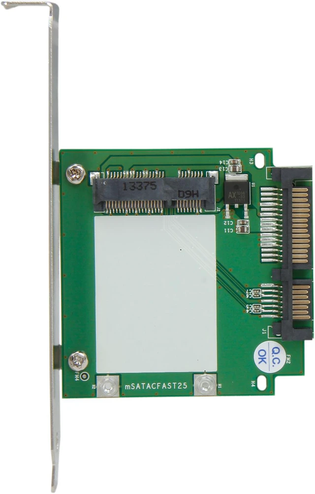 Alt view image 3 of 6 - StarTech.com SAT32MSATPEX SATA to mSATA SSD Adapter w/ Full and Low Profile Brackets - SATA to Mini SATA Converter Card