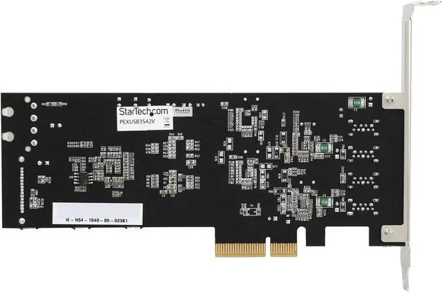 Alt view image 5 of 5 - StarTech PEXUSB3S42V 4 Port Dual Bus PCI Express (PCIe) SuperSpeed USB 3.0 Card Adapter with UASP - SATA/LP4 Power