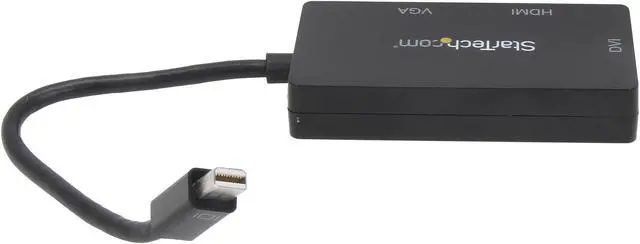 Alt view image 4 of 5 - StarTech.com MDP2VGDVHD Mini DisplayPort Adapter - 3-in-1 - 1080p - Monitor Adapter - Mini DP to HDMI / VGA / DVI Adapter Hub