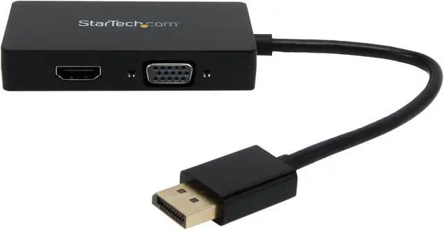 Alt view image 2 of 5 - StarTech.com DP2VGDVHD Travel A/V adapter: 3-in-1 DisplayPort to VGA DVI or HDMI converter