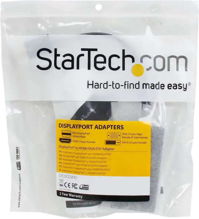Alt view image 5 of 5 - StarTech.com DP2VGDVHD Travel A/V adapter: 3-in-1 DisplayPort to VGA DVI or HDMI converter
