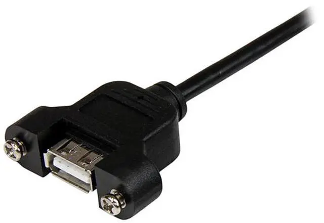 Alt view image 2 of 5 - StarTech.com 2 ft Panel Mount USB Cable A to A - F/M