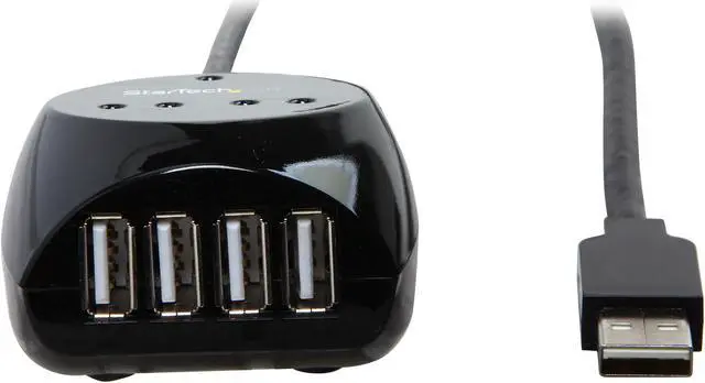 Alt view image 2 of 5 - StarTech.com USB2EXT4P15M Black USB 2.0 Active Cable with 4 Port Hub