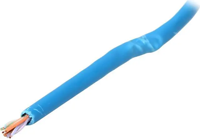 Alt view image 2 of 3 - StarTech.com WIR5ECMPHBL 500 ft. Cat 5E Blue 500 ft Roll of Blue Plenum CMP Cat5e Solid UTP Bulk Cable