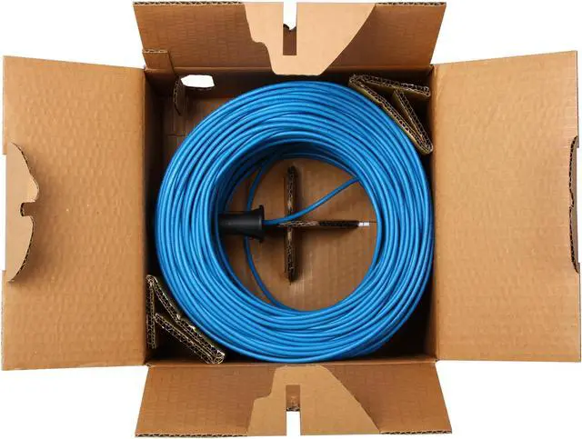 Alt view image 3 of 3 - StarTech.com WIR5ECMPHBL 500 ft. Cat 5E Blue 500 ft Roll of Blue Plenum CMP Cat5e Solid UTP Bulk Cable
