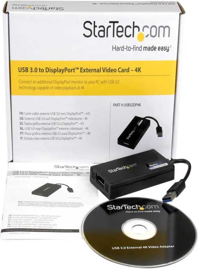 Alt view image 8 of 8 - StarTech.com USB32DP4K USB 3.0 to 4K DisplayPort External Multi Monitor Graphics Adapter - DisplayLink Certified - USB 3.0 Video Card - Ultra HD 4K