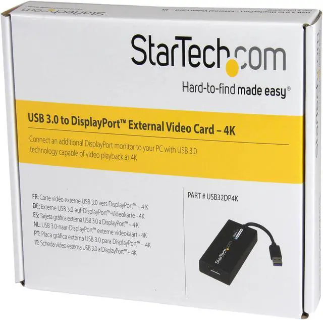 Alt view image 7 of 8 - StarTech.com USB32DP4K USB 3.0 to 4K DisplayPort External Multi Monitor Graphics Adapter - DisplayLink Certified - USB 3.0 Video Card - Ultra HD 4K