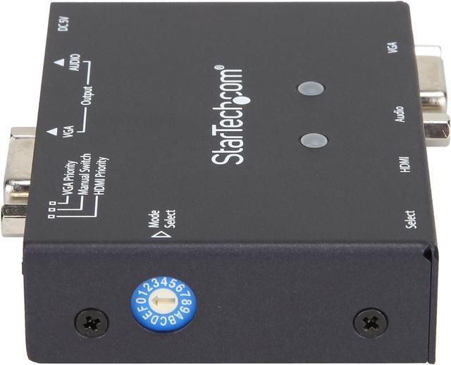 astronomi rygrad inden for StarTech.com 2x1 VGA + HDMI to VGA Converter Switch w/ Priority Switching  Audio Video Converters - Newegg.com