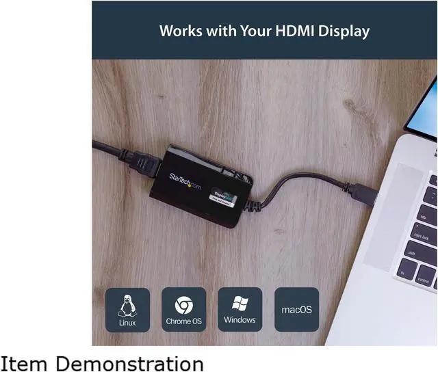 Alt view image 5 of 6 - StarTech.com USB32HDPRO USB 3.0 to HDMI External Multi Monitor Video Graphics Adapter for Mac & PC - DisplayLink Certified USB Video Card - HD 1080p