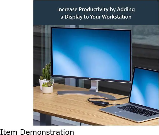 Alt view image 5 of 6 - StarTech.com USB32HD4K USB 3.0 to HDMI Display Adapter 4K Ultra HD, DisplayLink Certified, Video Converter w/ External Graphics Card - Mac & Windows