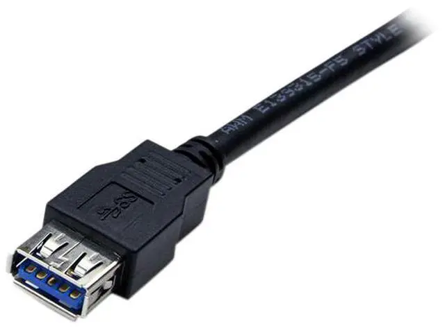 Alt view image 3 of 3 - StarTech.com USB3SEXT2MBK 2m Black SuperSpeed USB 3.0 Extension Cable A to A - Male to Female USB 3.0 Extender Cable - USB 3.0 Extension Cord - 2 meter