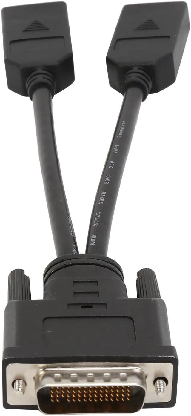Alt view image 4 of 5 - StarTech DMSDPDP1 8in LFH 59 Male to Dual Female DisplayPort DMS 59 Cable - DMS-59 to Dual DisplayPort Cable Adapter - DMS to 2 x DP Y Cable