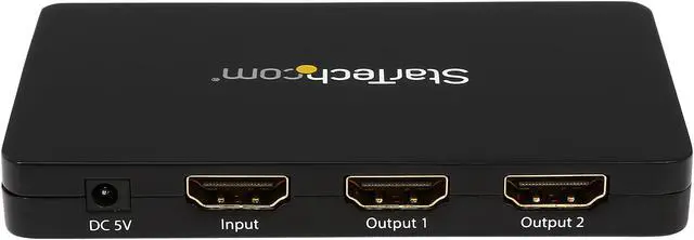 Alt view image 3 of 4 - StarTech ST122HD4K HDMI Splitter 1 In 2 Out - 4k 30 Hz - 2 Port - Aluminum - HDMI Multi Port - HDMI Audio Splitter