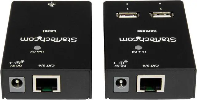 Alt view image 3 of 5 - StarTech.com USB2004EXTV 4-port USB 2.0-over-Cat5-or-Cat6 extender - up to 130ft (40m)