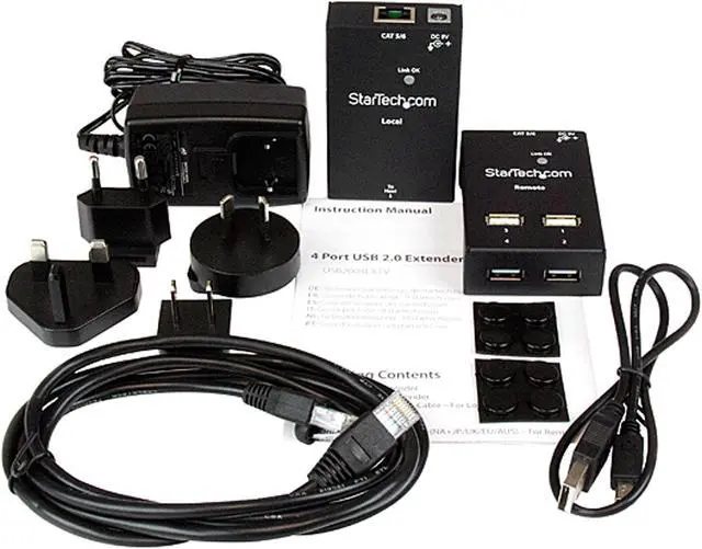 Alt view image 4 of 5 - StarTech.com USB2004EXTV 4-port USB 2.0-over-Cat5-or-Cat6 extender - up to 130ft (40m)